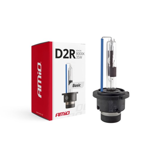 Amio – Λάμπα Xenon D2R 12V 35W P32d-3 8000K Basic για Αυτοκίνητο Ανταλλακτική – 1 Τεμ. (01413/AM)