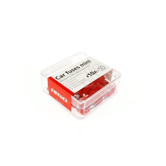 Amio - ΑΣΦΑΛΕΙΕΣ MINI 10A - ΚΟΥΤΙ 50ΤΕΜ (02219/AM)