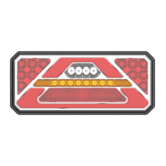 Amio - ΦΑΝΑΡΙ ΠΙΣΙΝΟ ΔΕΞΙ RCL-02-R 10-30V LED 236x104x40mm ΜΕ ΚΑΛΩΔΙΟ 1ΤΕΜ (02365/AM)