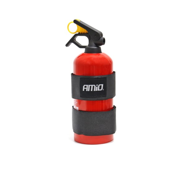 Amio - ΙΜΑΝΤΕΣ VELCRO 59x5cm ΜΕ ΑΥΤΟΚΟΛΛΗΤΑ 10x5cm ΜΑΥΡΟ ΓΙΑ ΣΤΗΡΙΞΗ ΠΥΡΟΣΒΕΣΤΗΡΑ - 2 ΤΕΜ. (02498/AM)