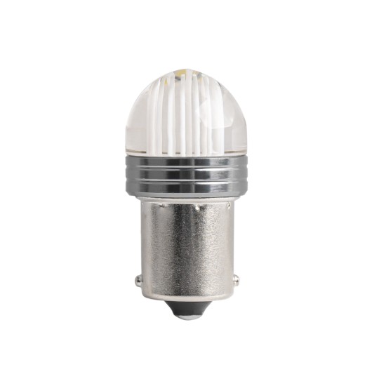Amio - P21W 12V Ba15s 500lm 6.000K 9SMDx2835 LED ΛΕΥΚΟ ΜΟΝΟΠΟΛΙΚΟ - 100 ΤΕΜ. (02954/AM)
