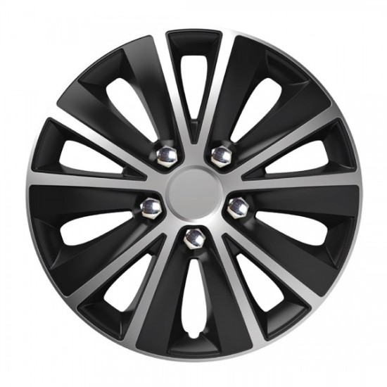 Amio - ΤΑΣΙΑ 14" RAPIDE NC SILVER BLACK ΣΕΤ 4 ΤΕΜ ΣΕ ΚΟΥΤΙ (0341/AM)