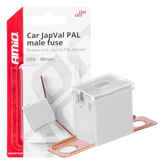 Amio - ΑΣΦΑΛΕΙΑ JapVal PAL ΑΡΣΕΝΙΚΗ 48mm 120A ΣΕ ΛΕΥΚΟ ΧΡΩΜΑ - 1 Τεμ. (03425/AM)