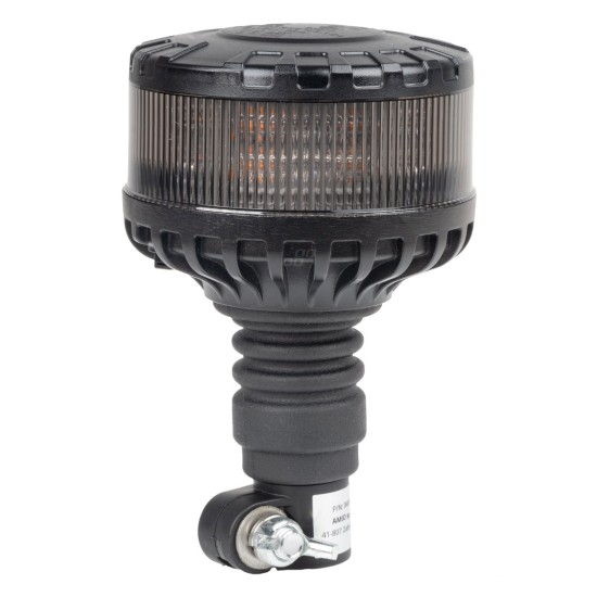 Amio - ΦΑΡΟΣ ΦΙΜΕ HEAVY DUTY W28P 12/24V 16LED ΕΛΑΣΤΙΚΟΣ ΒΙΔΩΤΟΣ ΠΟΡΤΟΚΑΛΙ Υ169mm Φ110mm - 1 τεμ. (04107/AM)