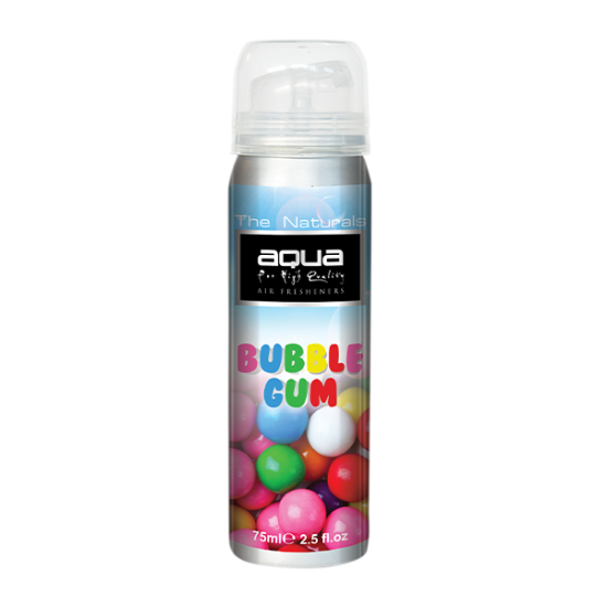 Aqua - ΑΡΩΜΑΤΙΚΟ ΑΥΤΟΚΙΝΗΤΟΥ ΣΕ ΣΠΡΕΙ (SPRAY) ΜΕ ΑΡΩΜΑ ΤΣΙΧΛΟΦΟΥΣΚΑ (BUBBLE GUM) FLAVORS SERIES 75ml AQUA - 1 TEM. (10-251/AQ)