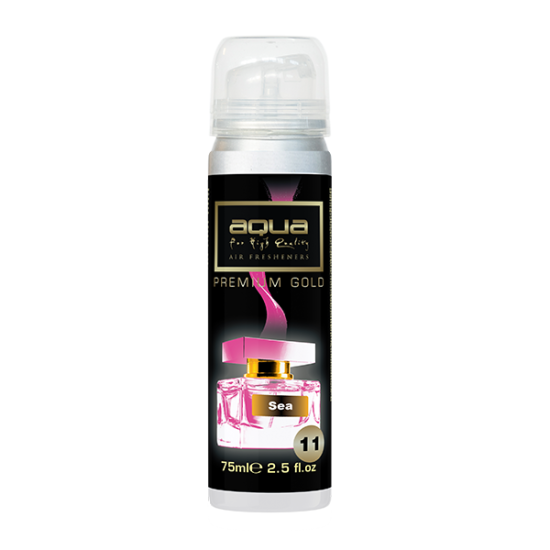 Aqua - ΑΡΩΜΑΤΙΚΟ ΑΥΤΟΚΙΝΗΤΟΥ ΣΕ ΣΠΡΕΙ (SPRAY) ΜΕ ΑΡΩΜΑ SEA PREMIUM GOLD SERIES 75ml AQUA - 1 TEM. (10-805/AQ)