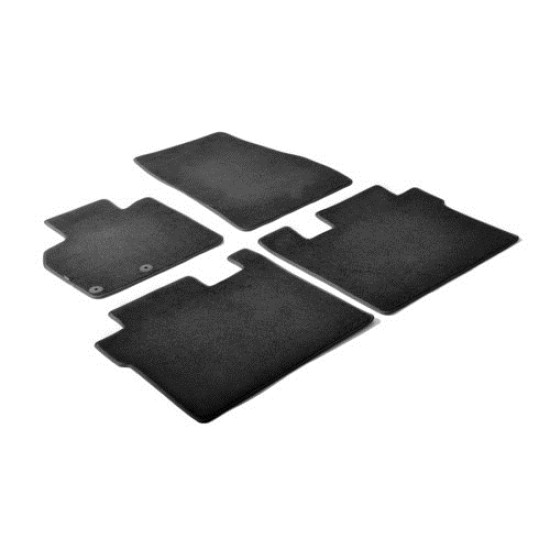 ΠΑΤΑΚΙΑ EXECUTIVE ΜΟΚΕΤΑ ΓΙΑ RENAULT CAPTUR 05/2013-11/2019 / RENAULT CLIO IV 5D 10/2012-07/2019 / RENAULT CLIO IV GENERATION 08/2019-03/2020 / RENAULT CLIO IV SPORTER 04/2013-03/2020 ΣΕ ΜΑΥΡΟ ΧΡΩΜΑ ME ΚΟΥΜΠΩΜΑΤΑ LAMPA - 4 ΤΕΜ.