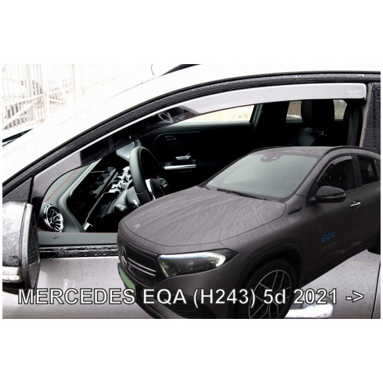 ΑΝΕΜΟΘΡΑΥΣΤΕΣ ΓΙΑ MERCEDES EQA H243 5D 2021+  ΖΕΥΓΑΡΙ ΑΠΟ ΕΥΚΑΜΠΤΟ ΦΙΜΕ ΠΛΑΣΤΙΚΟ HEKO - 2 ΤΕΜ.