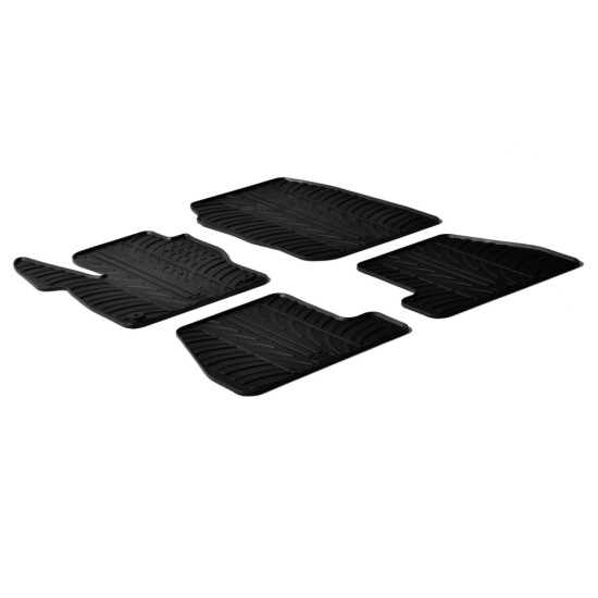 LAMPA - ΠΑΤΑΚΙΑ ΑΥΤΟΚΙΝΗΤΟΥ ΑΠΟ ΛΑΣΤΙΧΟ ΓΙΑ FORD FOCUS 3D / 5D 03/2011-10/2014 / FORD FOCUS SW 06/2011-10/2014 ΣΕ ΜΑΥΡΟ ΧΡΩΜΑ ME ΚΟΥΜΠΩΜΑΤΑ - 4 ΤΕΜ.