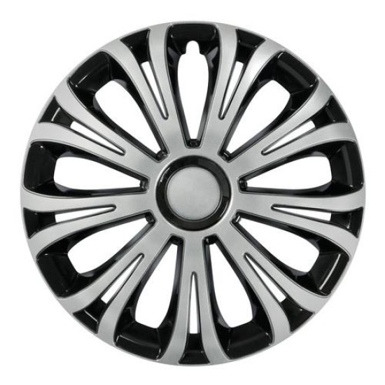 ΤΑΣΙΑ AVERA SILVER ΚΑΙ BLACK 15 INCH ΑΣΗΜΙ/ΜΑΥΡΟ ΣΕΤ