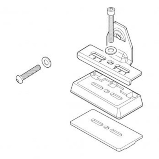 MENABO FIX509FP KIT ΑΚΡΑ (ΠΟΔΙΑ) FIX POINT ΓΙΑ ΜΠΑΡΕΣ TEMA / TEMA ALU - 4 TEM. (10210/MB)