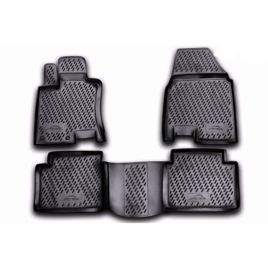 ΠΑΤΑΚΙΑ ΣΕ ΣΚΑΦΗ TPE ΛΑΣΤΙΧΟ ΓΙΑ NISSAN QASHQAI+2 09/2008-2014  ΣΕ ΜΑΥΡΟ ΧΡΩΜΑ NOVLINE - 4 ΤΕΜ.