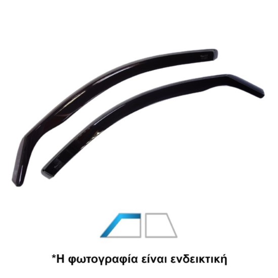 ΑΝΕΜΟΘΡΑΥΣΤΕΣ ΓΙΑ OPEL CAMPO 2D/4D 1992+ ΖΕΥΓΑΡΙ ΑΠΟ ΕΥΚΑΜΠΤΟ ΦΙΜΕ ΠΛΑΣΤΙΚΟ HEKO - 2 ΤΕΜ.