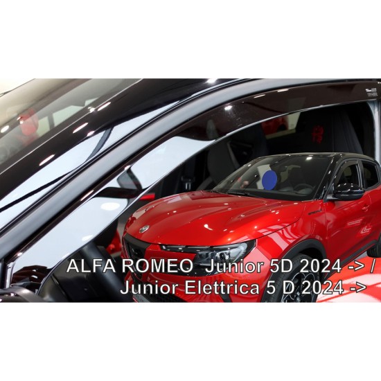 ΑΝΕΜΟΘΡΑΥΣΤΕΣ ΓΙΑ ALFA ROMEO JUNIOR 5D 2024+ ΖΕΥΓΑΡΙ ΑΠΟ ΕΥΚΑΜΠΤΟ ΦΙΜΕ ΠΛΑΣΤΙΚΟ HEKO - 2 ΤΕΜ.