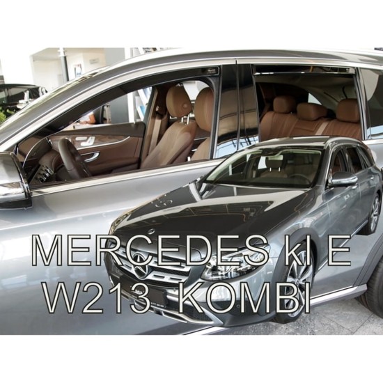 ΑΝΕΜΟΘΡΑΥΣΤΕΣ ΓΙΑ MERCEDES E-KLAS W213 5D COMBI 2016+  ΣΕΤ ΑΥΤΟΚΙΝΗΤΟΥ ΑΠΟ ΕΥΚΑΜΠΤΟ ΦΙΜΕ ΠΛΑΣΤΙΚΟ HEKO - 4 ΤΕΜ.