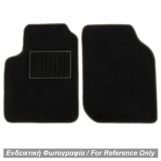 ΠΑΤΑΚΙΑ ΜΟΚΕΤΑ ΓΙΑ MERCEDES SMART 450 1998-2006 ΜΑΥΡΟ ΜΕ ΓΚΡΙ ΡΕΛΙ RACE AXION - 2 ΤΕΜ.