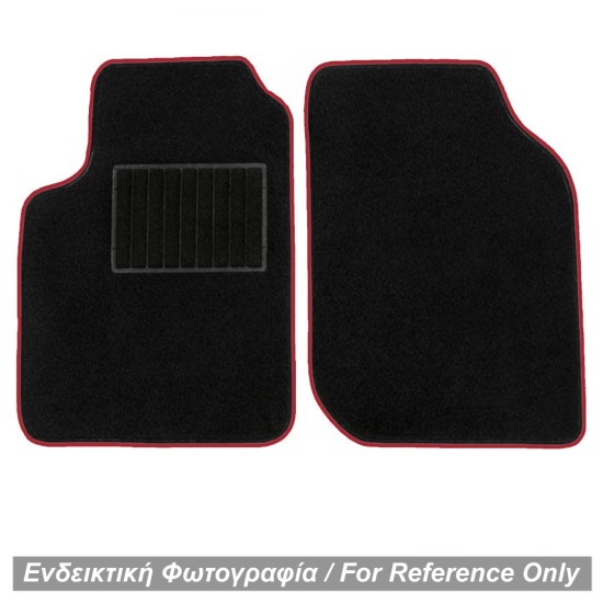 ΠΑΤΑΚΙΑ ΜΟΚΕΤΑ ΓΙΑ MERCEDES SMART 450 1998-2006 ΜΑΥΡΟ ΜΕ ΚΟΚΚΙΝΟ ΡΕΛΙ RACE AXION - 2 ΤΕΜ.
