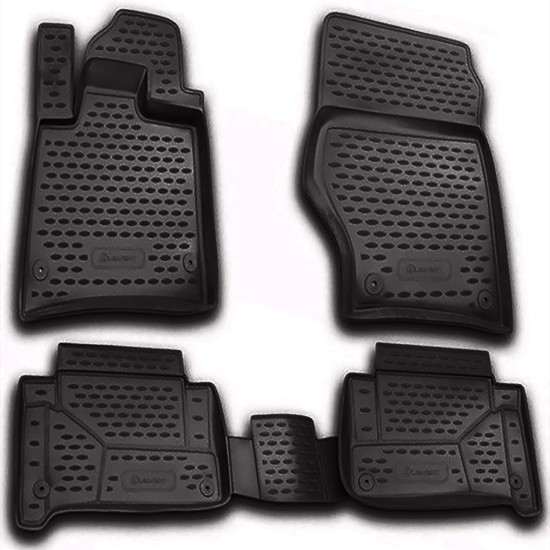 ΠΑΤΑΚΙΑ ΣΕ ΣΚΑΦΗ TPE ΛΑΣΤΙΧΟ ΓΙΑ AUDI Q7 2005-2015  ΣΕ ΜΑΥΡΟ ΧΡΩΜΑ NOVLINE - 4 ΤΕΜ.