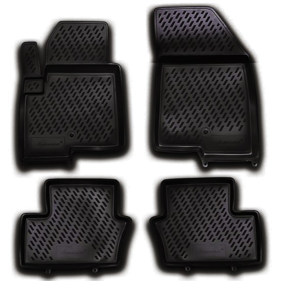 ΠΑΤΑΚΙΑ ΣΕ ΣΚΑΦΗ TPE ΛΑΣΤΙΧΟ ΓΙΑ JEEP COMPASS 5D 2011-2016  ΣΕ ΜΑΥΡΟ ΧΡΩΜΑ NOVLINE - 4 ΤΕΜ.