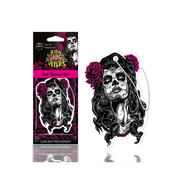 Amio - ΑΡΩΜΑΤΙΚΟ ΚΡΕΜΑΣΤΟ AROMA CAR MUERTOS PINK DIAMONT GIRL - 1 TEM. (A83116/AM)