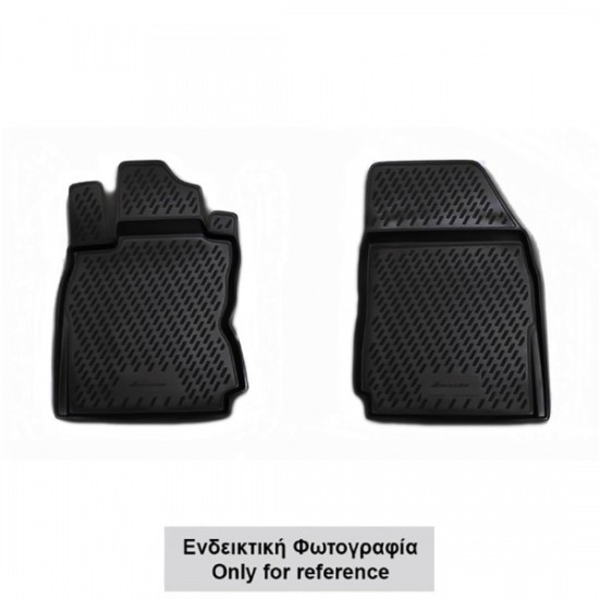 ΠΑΤΑΚΙΑ ΣΕ ΣΚΑΦΗ TPE ΛΑΣΤΙΧΟ ΓΙΑ VW CADDY 2D 2021+   ΣΕ ΜΑΥΡΟ ΧΡΩΜΑ NOVLINE - 2 ΤΕΜ.