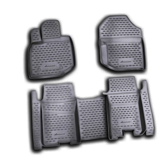 ΠΑΤΑΚΙΑ ΣΕ ΣΚΑΦΗ TPE ΛΑΣΤΙΧΟ ΓΙΑ HONDA JAZZ 10/2008-2015  ΣΕ ΜΑΥΡΟ ΧΡΩΜΑ NOVLINE - 4 ΤΕΜ.