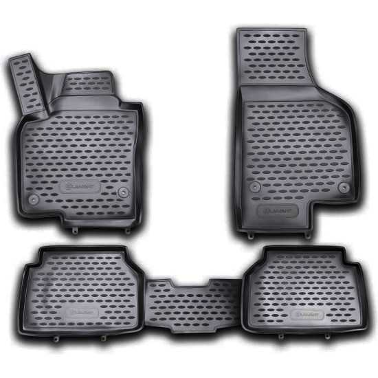 ΠΑΤΑΚΙΑ ΣΕ ΣΚΑΦΗ TPE ΛΑΣΤΙΧΟ ΓΙΑ VW TIGUAN 5D 10/2007-2016   ΣΕ ΜΑΥΡΟ ΧΡΩΜΑ NOVLINE - 4 ΤΕΜ.