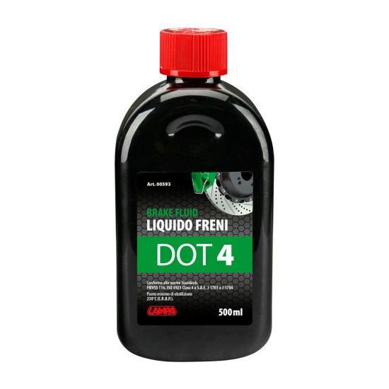 ΥΓΡΟ ΦΡΕΝΩΝ DOT 4 - FMVSS 116 / ISO 4925 CLASS 4 / SAE J-1703 & J-1704  500ml LAMPA  - 1 ΤΕΜ.