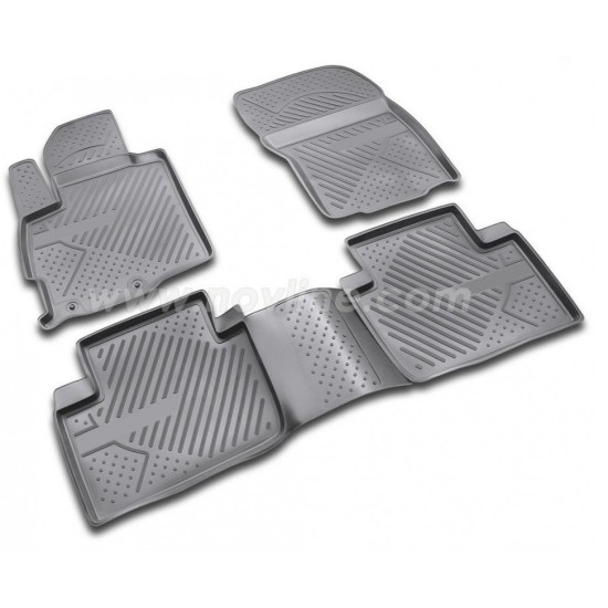 ΠΑΤΑΚΙΑ ΣΕ ΣΚΑΦΗ TPE ΛΑΣΤΙΧΟ ΓΙΑ CITROEN C2 3D 2003-2010  ΣΕ ΜΑΥΡΟ ΧΡΩΜΑ NOVLINE - 4 ΤΕΜ.