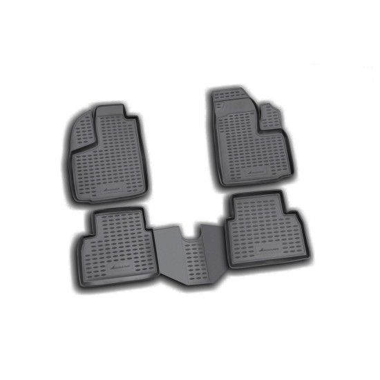 ΠΑΤΑΚΙΑ ΣΕ ΣΚΑΦΗ TPE ΛΑΣΤΙΧΟ ΓΙΑ FIAT DOBLO 11/2000-12/2009  ΣΕ ΜΑΥΡΟ ΧΡΩΜΑ NOVLINE - 4 ΤΕΜ.