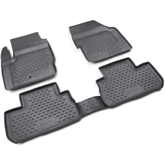 ΠΑΤΑΚΙΑ ΣΕ ΣΚΑΦΗ TPE ΛΑΣΤΙΧΟ ΓΙΑ LAND ROVER FREELANDER 2007-2013  ΣΕ ΜΑΥΡΟ ΧΡΩΜΑ NOVLINE - 4 ΤΕΜ.
