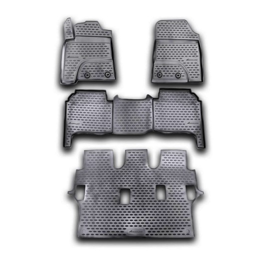 ΠΑΤΑΚΙΑ ΣΕ ΣΚΑΦΗ TPE ΛΑΣΤΙΧΟ ΓΙΑ TOYOTA LANDCRUISER 200 2012-2015  ΣΕ ΜΑΥΡΟ ΧΡΩΜΑ NOVLINE - 4 ΤΕΜ.
