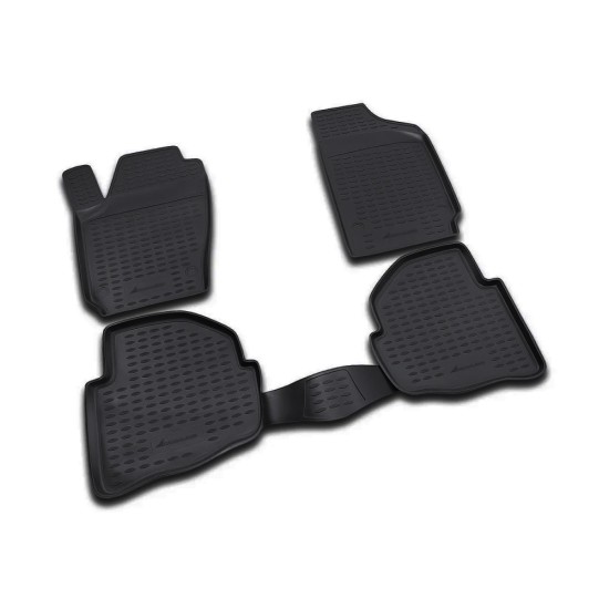 ΠΑΤΑΚΙΑ ΣΕ ΣΚΑΦΗ TPE ΛΑΣΤΙΧΟ ΓΙΑ VW POLO 11/2001-08/2009  ΣΕ ΜΑΥΡΟ ΧΡΩΜΑ NOVLINE - 4 ΤΕΜ.