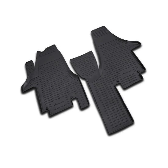 ΠΑΤΑΚΙΑ ΣΕ ΣΚΑΦΗ TPE ΛΑΣΤΙΧΟ ΓΙΑ VW TRANSPORTER T5 04/2003+  ΣΕ ΜΑΥΡΟ ΧΡΩΜΑ NOVLINE - 2 ΤΕΜ.