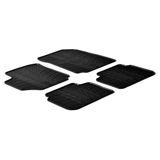 LAMPA - ΠΑΤΑΚΙΑ ΑΥΤΟΚΙΝΗΤΟΥ ΑΠΟ ΛΑΣΤΙΧΟ ΓΙΑ FIAT CROMA 05/2005-04/2011 ΣΕ ΜΑΥΡΟ ΧΡΩΜΑ ME ΚΟΥΜΠΩΜΑΤΑ - 4 ΤΕΜ.