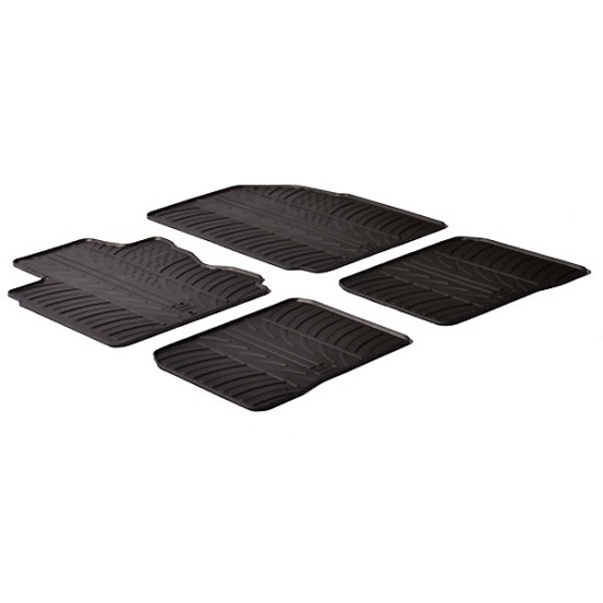 LAMPA - ΠΑΤΑΚΙΑ ΑΥΤΟΚΙΝΗΤΟΥ ΑΠΟ ΛΑΣΤΙΧΟ ΓΙΑ NISSAN NOTE 03/2006-2013 ΣΕ ΜΑΥΡΟ ΧΡΩΜΑ ΧΩΡΙΣ ΚΟΥΜΠΩΜΑΤΑ - 4 ΤΕΜ.