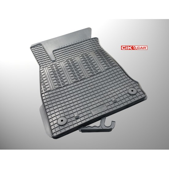 Cik - ΠΑΤΑΚΙΑ ΑΥΤΟΚΙΝΗΤΟΥ ΑΠΟ ΛΑΣΤΙΧΟ ΓΙΑ AUDI A4 B9 2015+ / A5 B9 2016+ ΣΕ ΜΑΥΡΟ ΧΡΩΜΑ ΜΕ ΚΟΥΜΠΩΜΑΤΑ - 4 ΤΕΜ. (RM.AU.0006/CK)