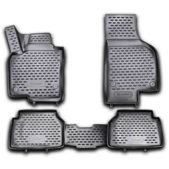 ΠΑΤΑΚΙΑ ΣΕ ΣΚΑΦΗ TPE ΛΑΣΤΙΧΟ ΓΙΑ VW TIGUAN 12/2007-2016  ΣΕ ΜΑΥΡΟ ΧΡΩΜΑ NOVLINE - 4 ΤΕΜ.