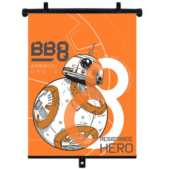 Amio - ΚΟΥΡΤΙΝΑΚΙ ΗΛΙΟΠΡΟΣΤΑΣΙΑΣ ΣΕ ΡΟΛΟ STAR WARS 36x45cm ΓΙΑ ΠΛΑΙΝΟ ΤΖΑΜΙ/ΠΙΣΩ ΠΑΡΜΠΡΙΖ - 1 Τεμ. (S59320/AM)