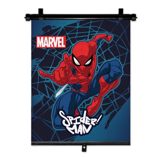 Amio - ΚΟΥΡΤΙΝΑΚΙ ΗΛΙΟΠΡΟΣΤΑΣΙΑΣ ΣΕ ΡΟΛΟ SPIDERMAN 36x45cm ΓΙΑ ΠΛΑΙΝΟ ΤΖΑΜΙ/ΠΙΣΩ ΠΑΡΜΠΡΙΖ - 1 Τεμ. (S59328/AM)