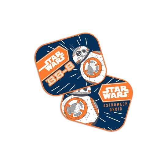 Amio - ΗΛΙΟΠΡΟΣΤΑΣΙΕΣ ΠΛΑΙΝΕΣ STAR WARS BB8 ΜΕ ΒΕΝΤΟΥΖΑ 2TEM (44x35cm) (S9315/AM)