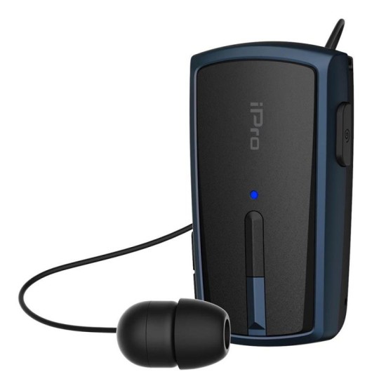 Ακουστικό Bluetooth iPro RH120 Retractable Μαύρο-Μπλε Ακουστικό Bluetooth iPro RH120 Retractable Μαύρο-Μπλε