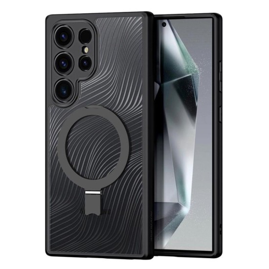 Θήκη TPU & PC Dux Ducis Aimo Magnetic MagSafe με Stand Samsung S928B Galaxy S24 Ultra 5G Μαύρο Θήκη TPU & PC Dux Ducis Aimo Magnetic MagSafe με Stand Samsung S928B Galaxy S24 Ultra 5G Μαύρο