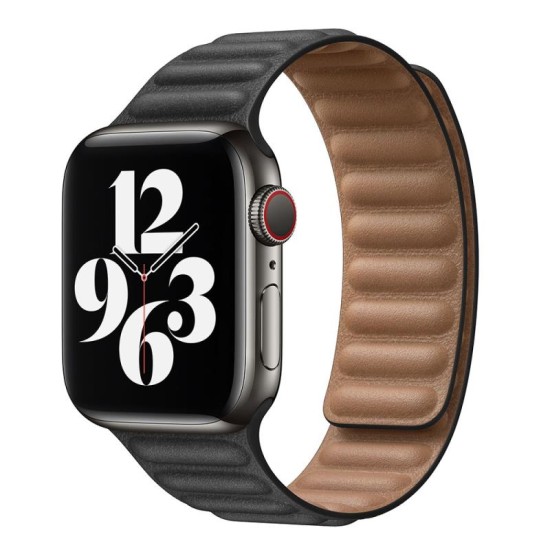 Λουράκι Devia Elegant Leather Apple Watch (38/ 40/ 41mm) Two-Tone Μαύρο Λουράκι Devia Elegant Leather Apple Watch (38/ 40/ 41mm) Two-Tone Μαύρο