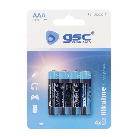 Μπαταρία Alkaline GSC Evolution AAA LR03 (4 τεμ.) Μπαταρία Alkaline GSC Evolution AAA LR03 (4 τεμ.)