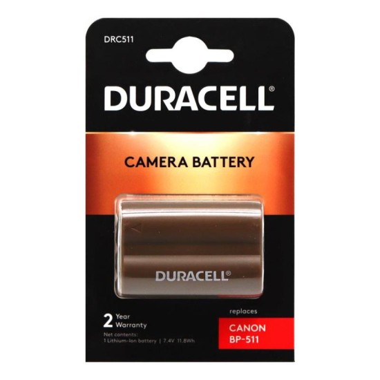 Μπαταρία Κάμερας Duracell DRC511 για Canon BP-511 1600mAh (1 τεμ) Μπαταρία Κάμερας Duracell DRC511 για Canon BP-511 1600mAh (1 τεμ)