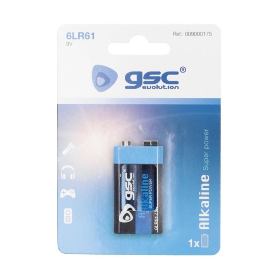 Μπαταρία Alkaline GSC Evolution 6LR61 9V (1 τεμ.) Μπαταρία Alkaline GSC Evolution 6LR61 9V (1 τεμ.)