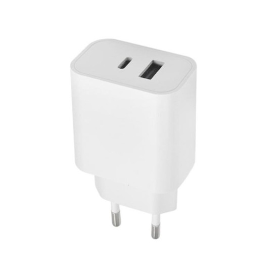 Φορτιστής Ταξιδίου Ταχείας Φόρτισης Maxlife MXTC-06 με Διπλή Έξοδο USB A & USB C PD + QC 20W Λευκό Φορτιστής Ταξιδίου Ταχείας Φόρτισης Maxlife MXTC-06 με Διπλή Έξοδο USB A & USB C PD + QC 20W Λευκό