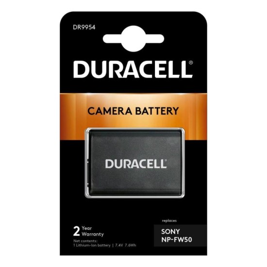 Μπαταρία Κάμερας Duracell DR9954 για Sony NP-FW50 7.4V 1030mAh (1 τεμ) Μπαταρία Κάμερας Duracell DR9954 για Sony NP-FW50 7.4V 1030mAh (1 τεμ)