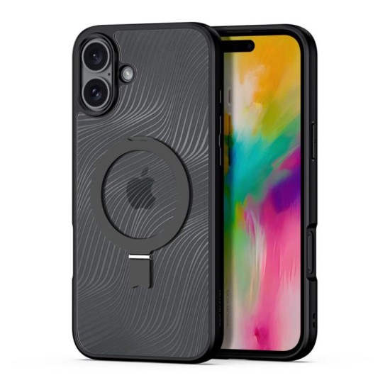 Θήκη TPU & PC Dux Ducis Aimo Magnetic MagSafe με Stand Apple iPhone 16 Μαύρο Θήκη TPU & PC Dux Ducis Aimo Magnetic MagSafe με Stand Apple iPhone 16 Μαύρο
